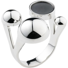 Sägen Smycken Sägen Solar Ring - Silver/Black