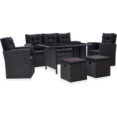 vidaXL 46094 Loungeset, 1 Bord inkl. 2 Stolar & 1 Soffor