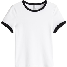 H&M Fitted T-shirt - White