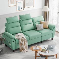 LinsyHome Foluma Upholstered 80.7 in Sofa 80.7" 3 Seater