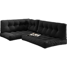 Vicco Palettenkissen-Set Ohio Anthrazit 5 Teile 60 x 40 x 20 cm Sitzkissen Grau (120x80cm)