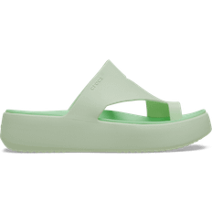 Crocs Tint Getaway Platform Toe Loop Shoes - Jade