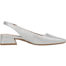 Naturalizer Ginger Slingback Sandals - Silver Faux Leather