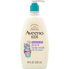 Aveeno Kids Sensitive Skin Face & Body Wash Hypoallergenic 18 18fl oz