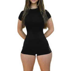 Shein Damen Einfarbig einfacher täglicher Sommer Romper