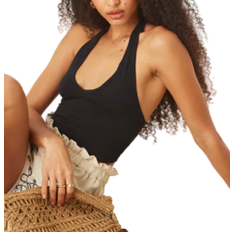 ASOS DESIGN Halter Neck Crop Top - Black