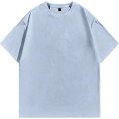 Shein Haze Blau S-M-L-XL Oversized Kurzarm T-Shirt für Herren