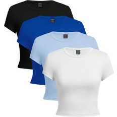 Shein pcsSet Casual Round Neck Short Sleeve Fitted Women TShirts Summer