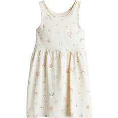 Klänningar Barnkläder H&M Patterned Cotton Dress - Cream/Patterned (1157735103)