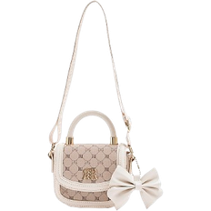 River Island Beige Crossbody Bags River Island Monogram Cross Body Bag - Brown