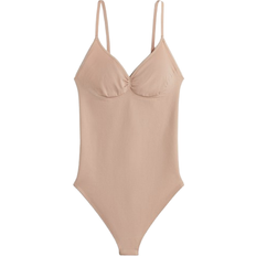 H&M Stretchy Firm Shape Thong Body - Beige