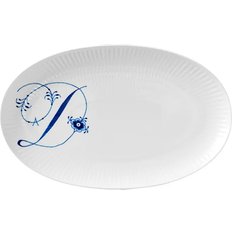 Royal Copenhagen Alfabet Asiet, D, 23,5 cm - Serveringsfat Från Magasin - Hvid Assiett 23cm 23cm
