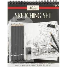 Nassau Sketching pencil & pad set 12pcs incl wallet