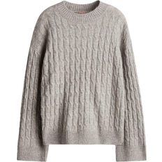 H&M Pullover Mit Zopfmuster - Braun