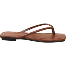Shein Women Toe Post Thong Sandals, Fashionable Solid Minimalist Outdoor T-Strap Flat Sandals