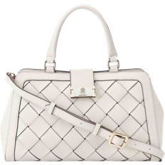 Nine West Mylah Woven Satchel Milk (One Size)