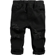 Shein Baby Boy Solid Color Ripped Jeans Casual And Simple Style For Fall And Winter