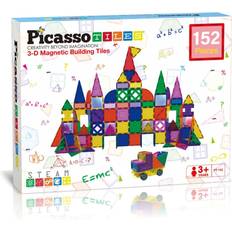 PicassoTiles Picasso Magnetset 152 Delar 3-D Building