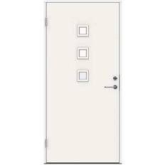 90 x 200 dörrar Swedoor Clever Line P-1100 Ytterdörr Klarglas S 0502-Y V (90x200cm)