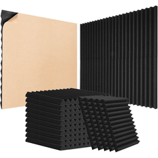 Bed Bath & Beyond Adhesive High Density Acoustic Foam Panels 12 x 12 x 1 inches 48 Pack