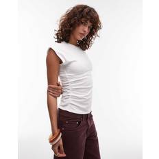 Jersey Tank Top With Ruche White