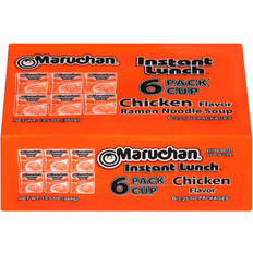 Pasta & Noodles Maruchan Instant Lunch Chicken Flavor Ramen Noodles 2.25 oz 6 Count Shelf Stable Cup