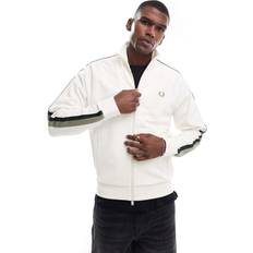 Fred Perry Jackor Fred Perry Träningsjacka Med Tejpad Logga - Naturvit