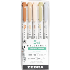 Zebra Mildliner 5-Pack Neutral Set