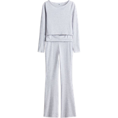 H&M Pige Jersey Sæt - Grå