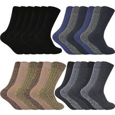 Sock Snob 6 Pack Thick Warm Wool Thermal Winter Padded Hiking Boot Socks