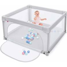 Speelboxen Costway Babybox Grote Peuterbox 50 Speelballen 120 x 120 x 68 cm