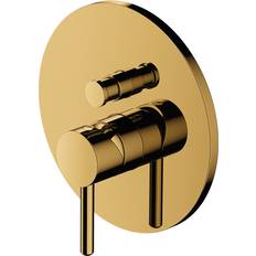 Gold Bath Taps & Shower Mixers Belfry Bathroom Polygala Wall Mounted Bath Shower Mixer 1cm Gold