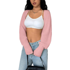 Shein Solid Color Short Casual Cardigan Vest - Fall