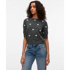Vero Moda Doffy Intarsia Pullover - Hvid