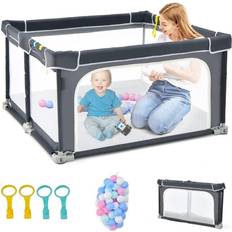 Costway Parc Bébé Pliable 124 x 124 cm 70 cm