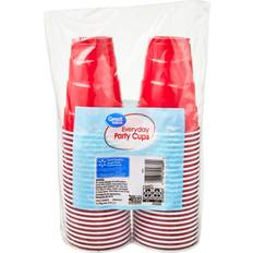 Party Supplies Great Value Plastic Cups Disposable Red 18 oz 50-pack
