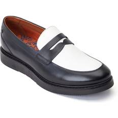 Man Loafers Base London Men's Sid Mens Penny Loafers - Black