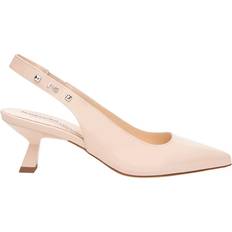 NeroGiardini Cleto Leather Pointed Heeled Slingback Courts