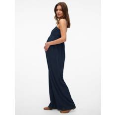 Blue - Women Jumpsuits & Overalls Mamalicious Adjustable Straps Jumpsuit