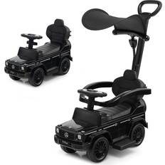 Music Ride-On Cars Costway 3-In-1 Ride On Push Car Mercedes Benz G350 Stroller