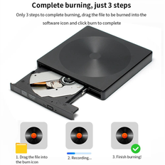 Typecat DVD External USB3.0 Reader CD Player Burner