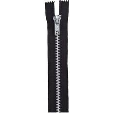 Zippers Coats Fashion Metal Aluminum Closed Bottom Zipper 5 in Black