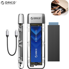 Orico Festplattenlaufwerk TXM2-C3 M.2 NVMe USB-C 3.2 10Gb/s Laufwerksgehäuse Transparent