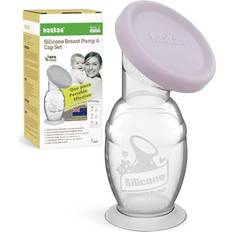 Manual Silicone Breast Pump with Suction Base and Lid Set 5oz