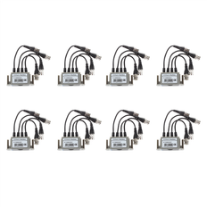 Surveillance Cameras Jojomino 8X 4-Channel Video Balun BNC UTP CAT5 Transmitter