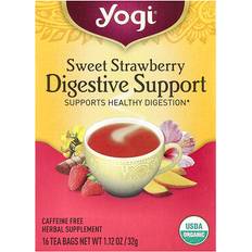 Strawberry Tea Yogi Yogi Tea Digestive Support Organic Sweet Strawberry 16 Tea Bags