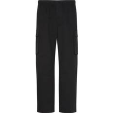 Calvin Klein Ensfarvet Bukser Calvin Klein Straight Cotton Cargo Pants - Black