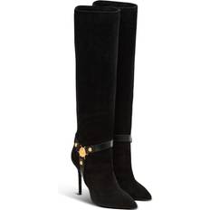 Balmain Kängor & Boots Balmain Mocka Slouchiga Mocka Eva Stövlar Med Klack