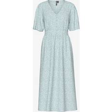 Pieces Klänning PcTala SS Midi Dress Noos BC - Blå