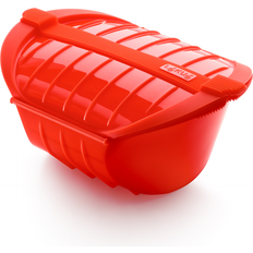 Mikrowellengeräte Lekue Lékué Tiefer Dampfgarer Mikro Tablett 3-4 Portionen Rot Mikrowellengerät